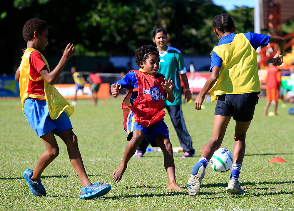 football in action