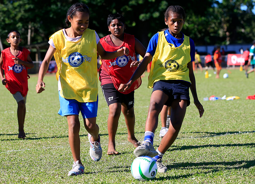 football in action