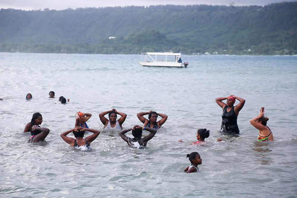 The Swim, Splash & Survive program delivers a range of aquatic sports activities.