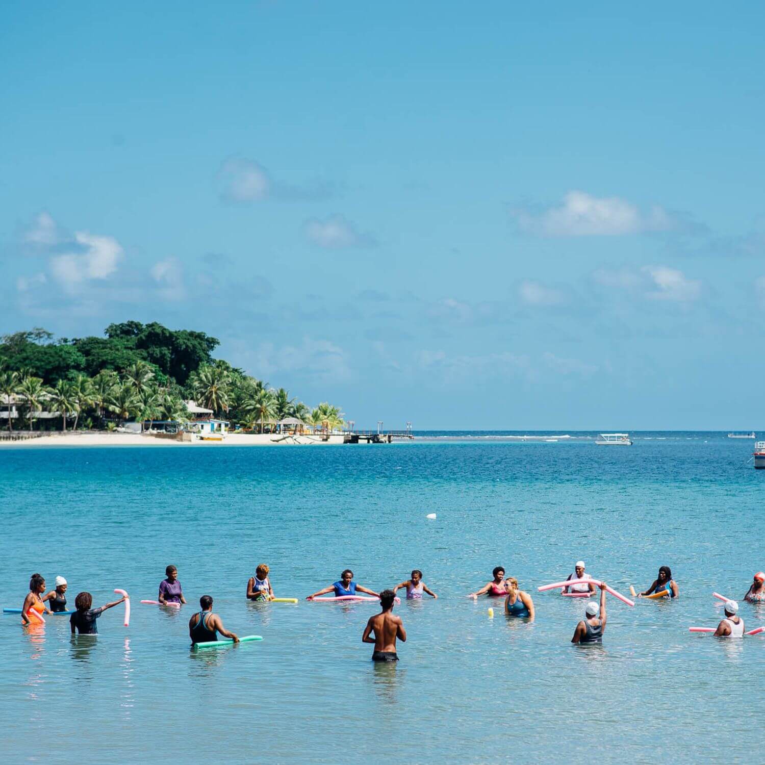 people in water
