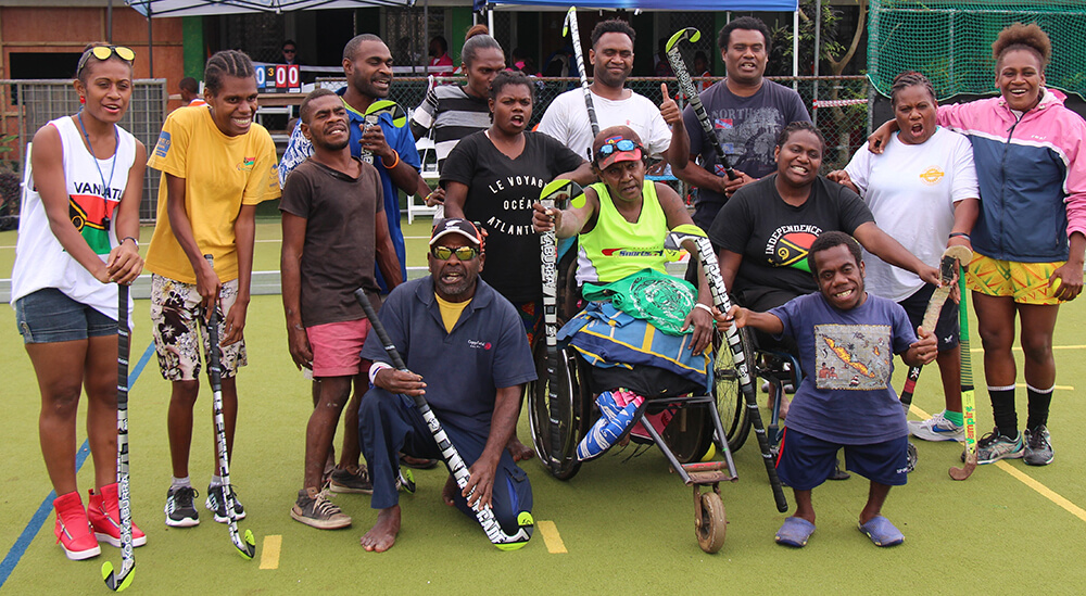 Disability Hockey Group shot