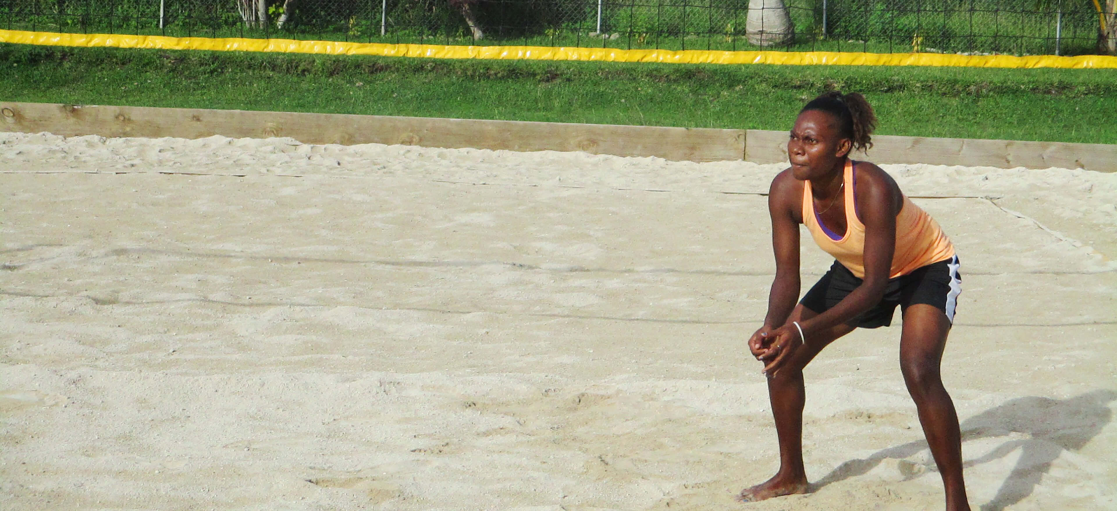 beach volleyball athlete