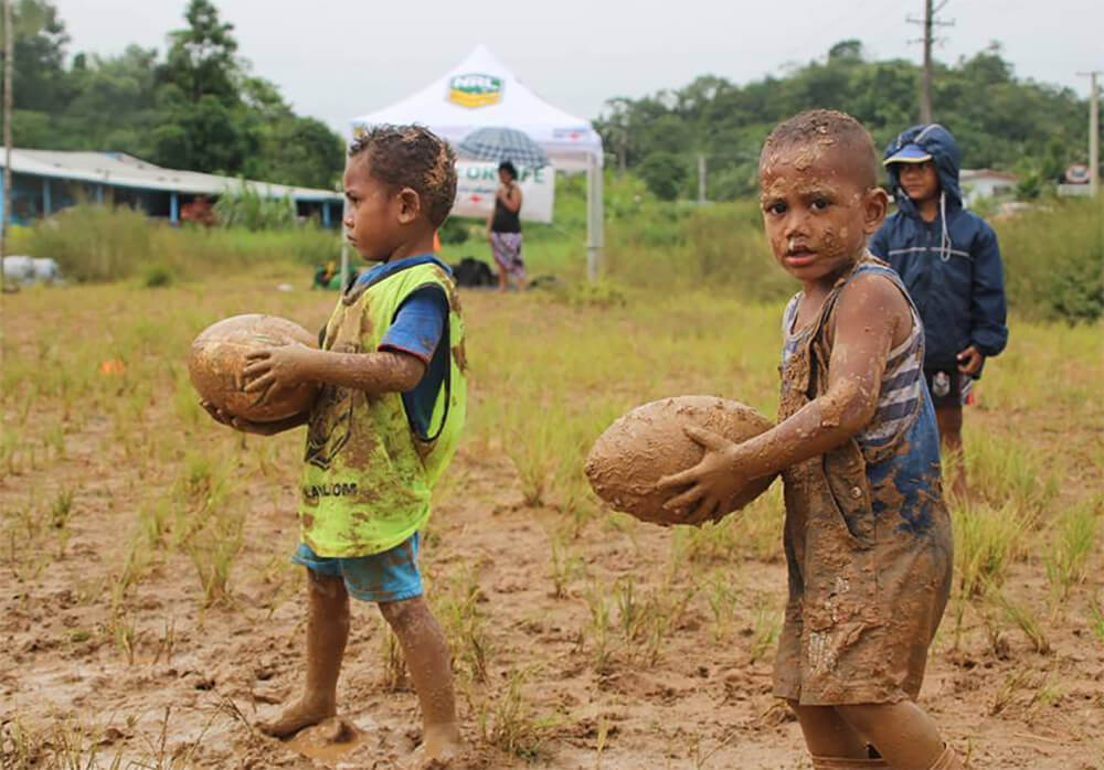 The League for Life program in Fiji delivers a range of rugby league-themed activities and positive social messages.