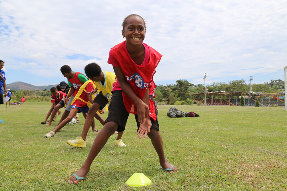 football training in action