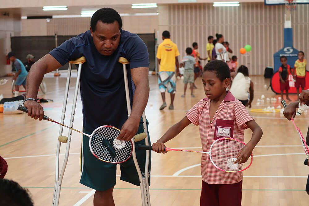 A combination of badminton and gymnastics for people of all abilities