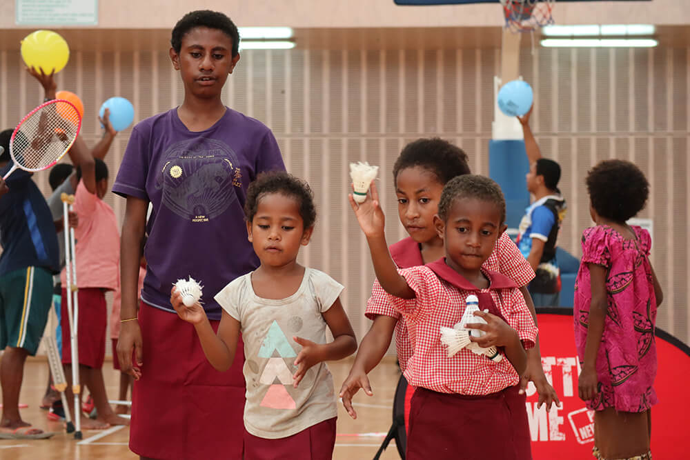 A combination of badminton and gymnastics for people of all abilities