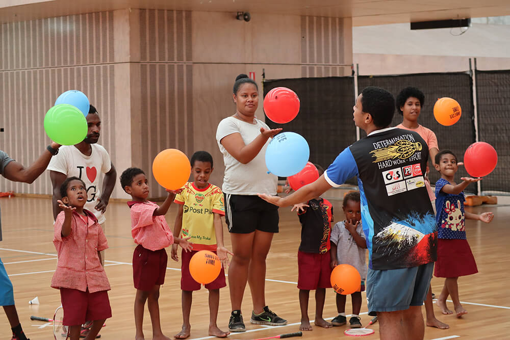 A combination of badminton and gymnastics for people of all abilities