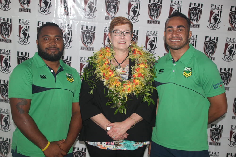 The League for Life program in Fiji delivers a range of rugby league-themed activities and positive social messages.