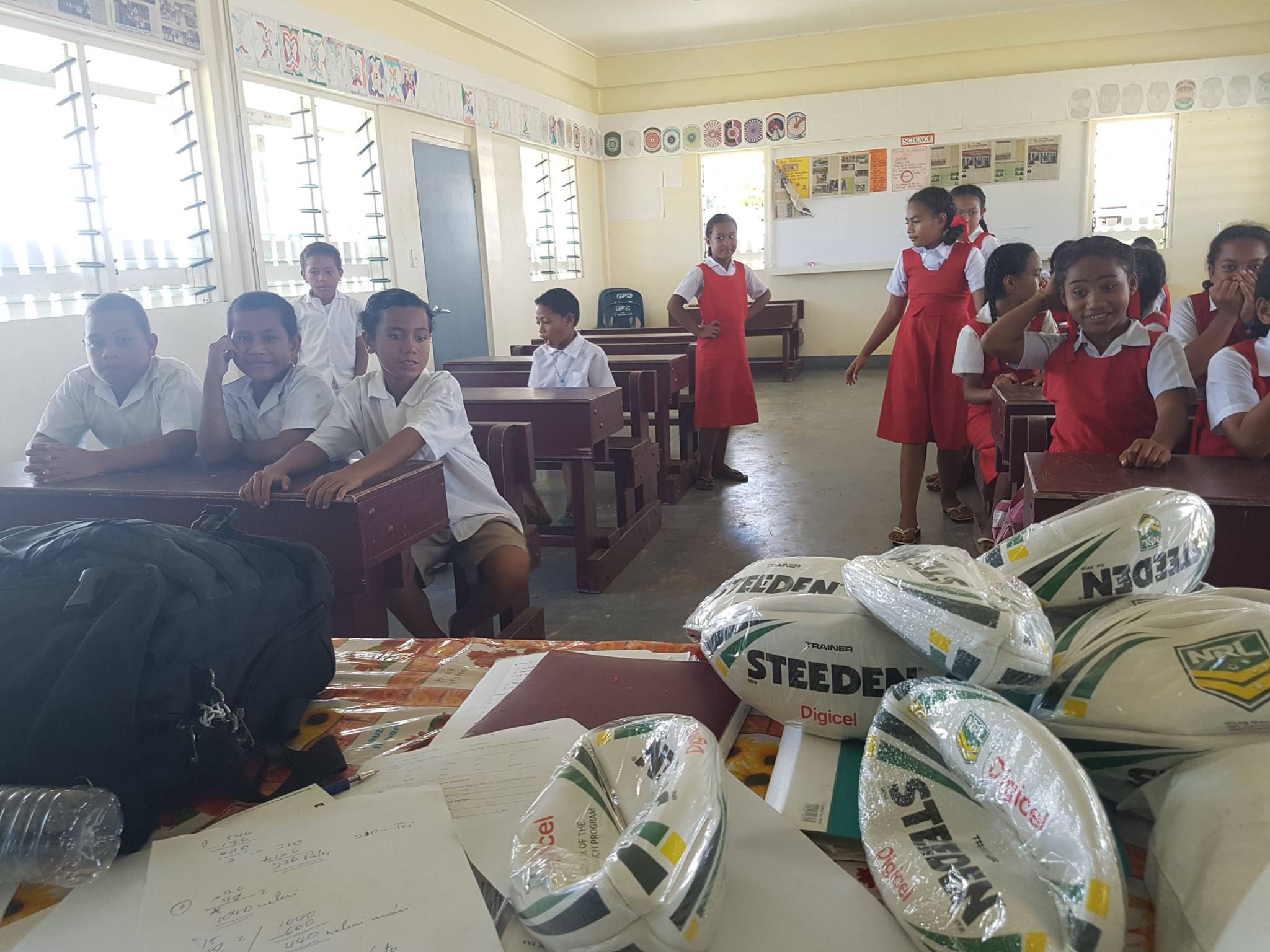 The League for Life program in Fiji delivers a range of rugby league-themed activities and positive social messages.