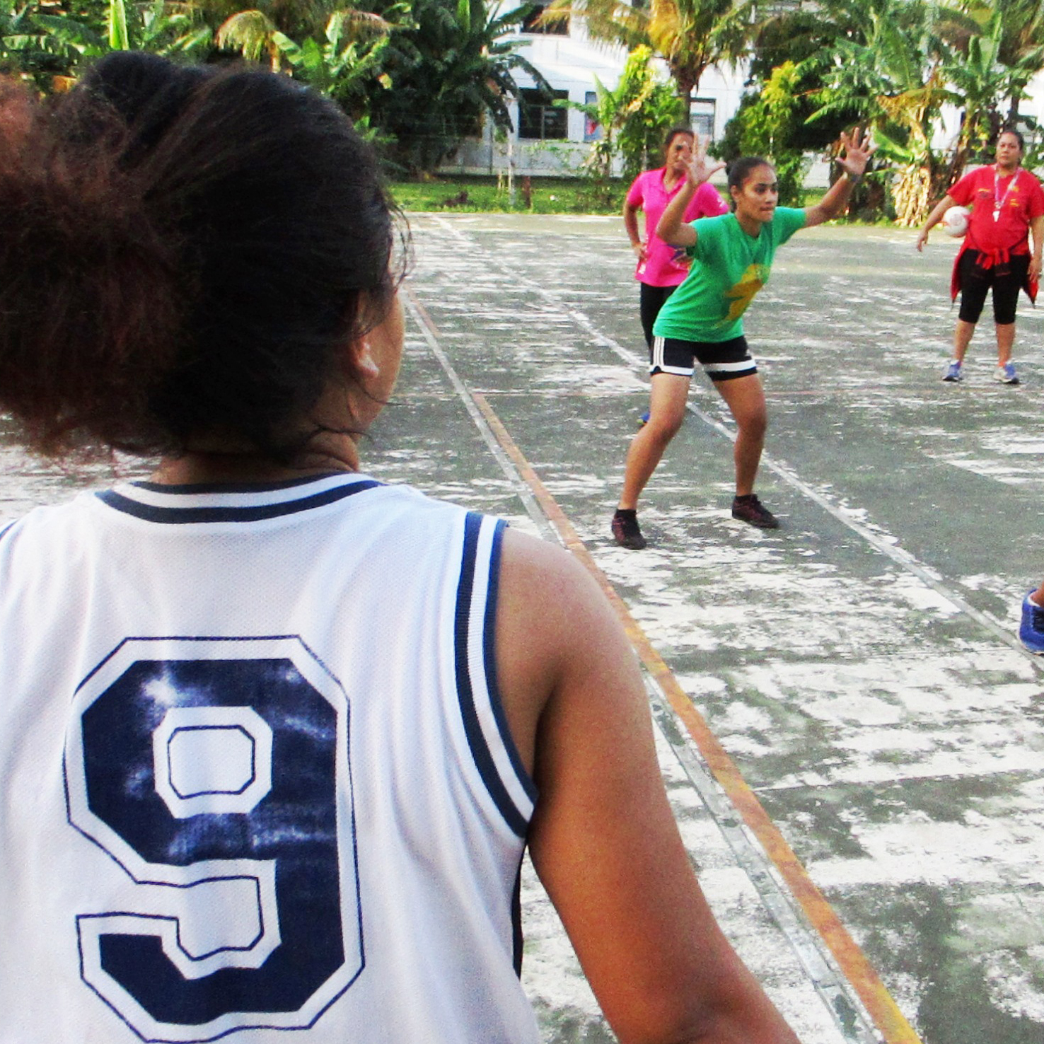 Women in Tonga playing netball