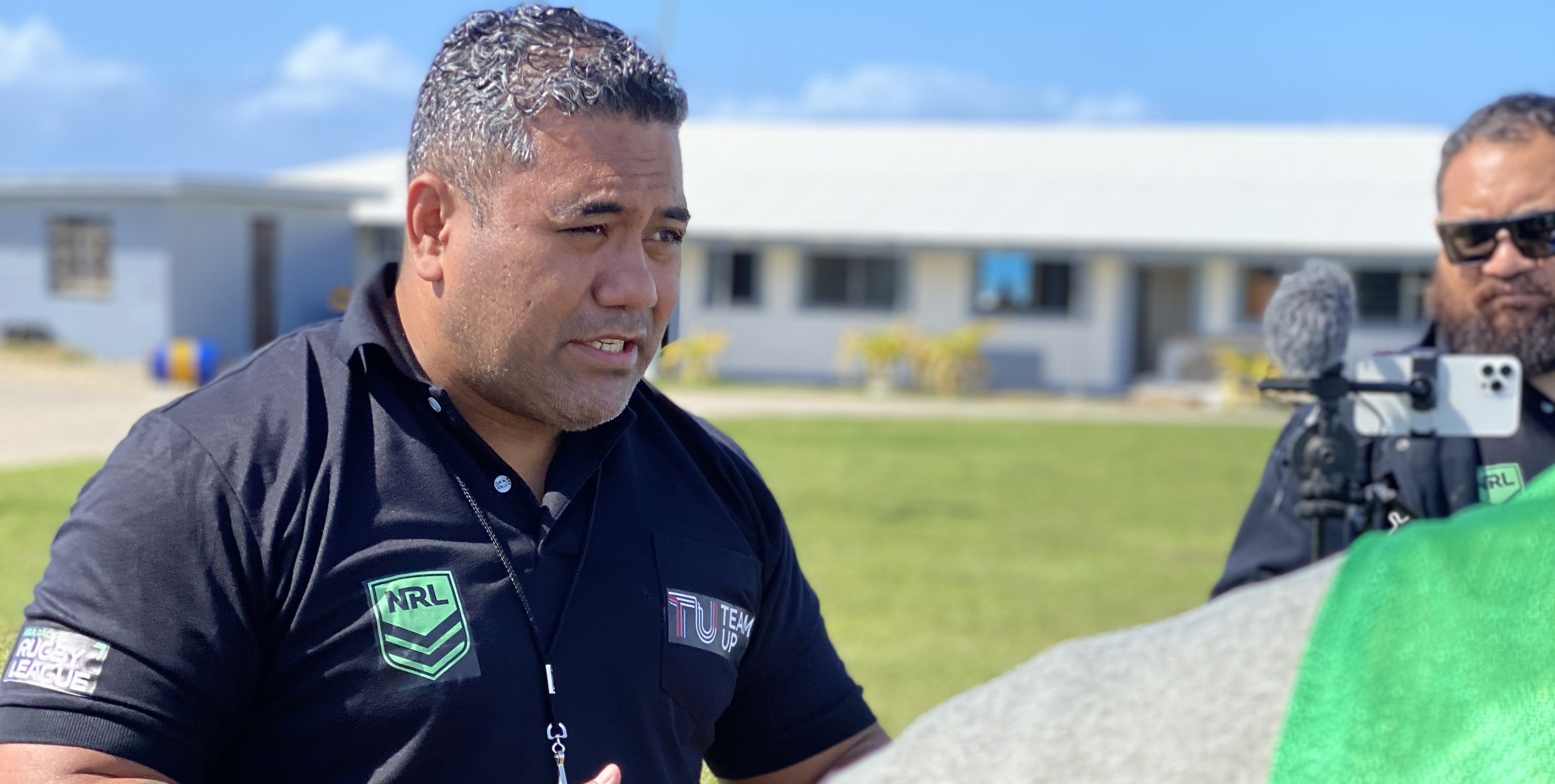 A man in Tonga speaking 