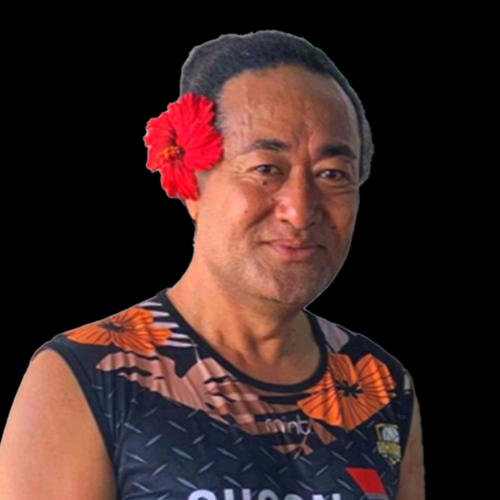 An individual stands facing forward 