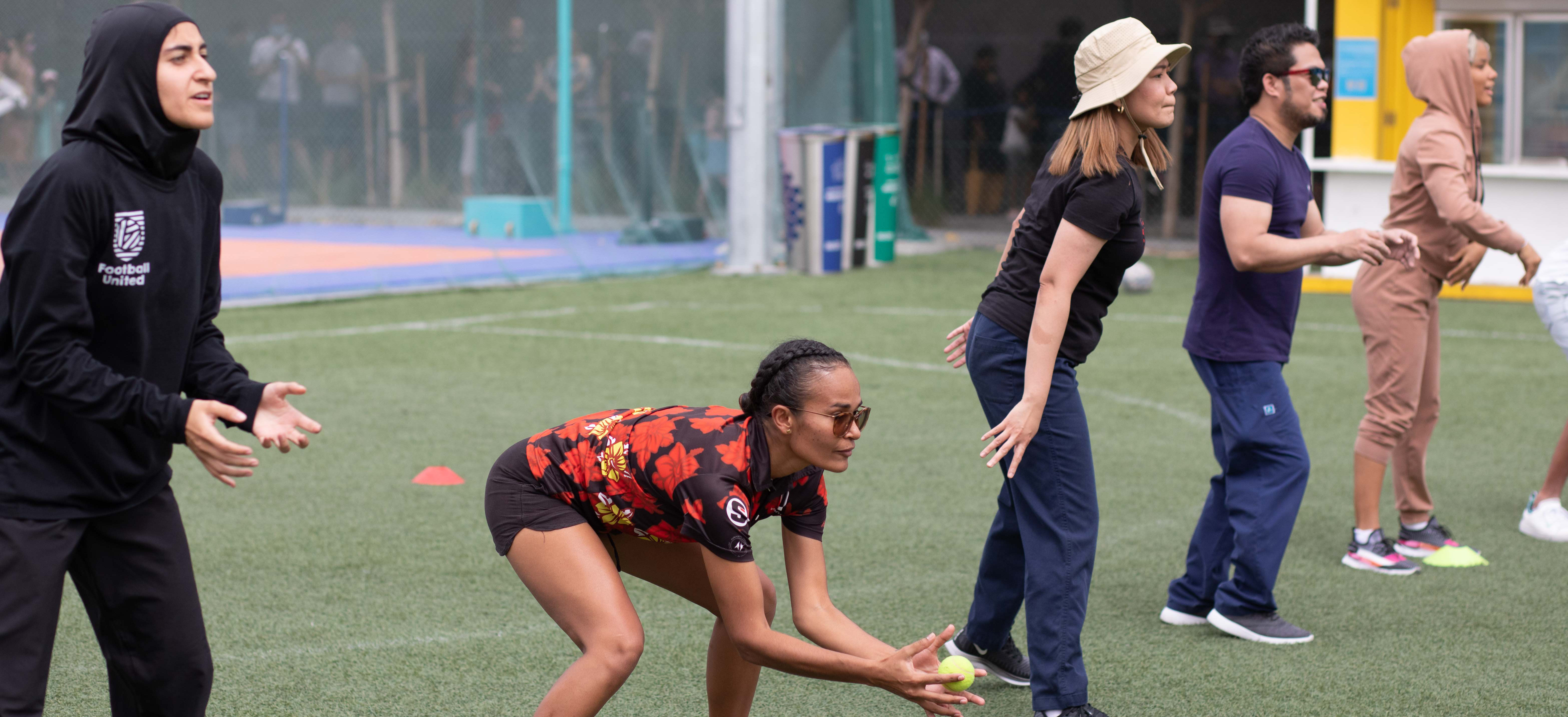 Women doing sports activities
