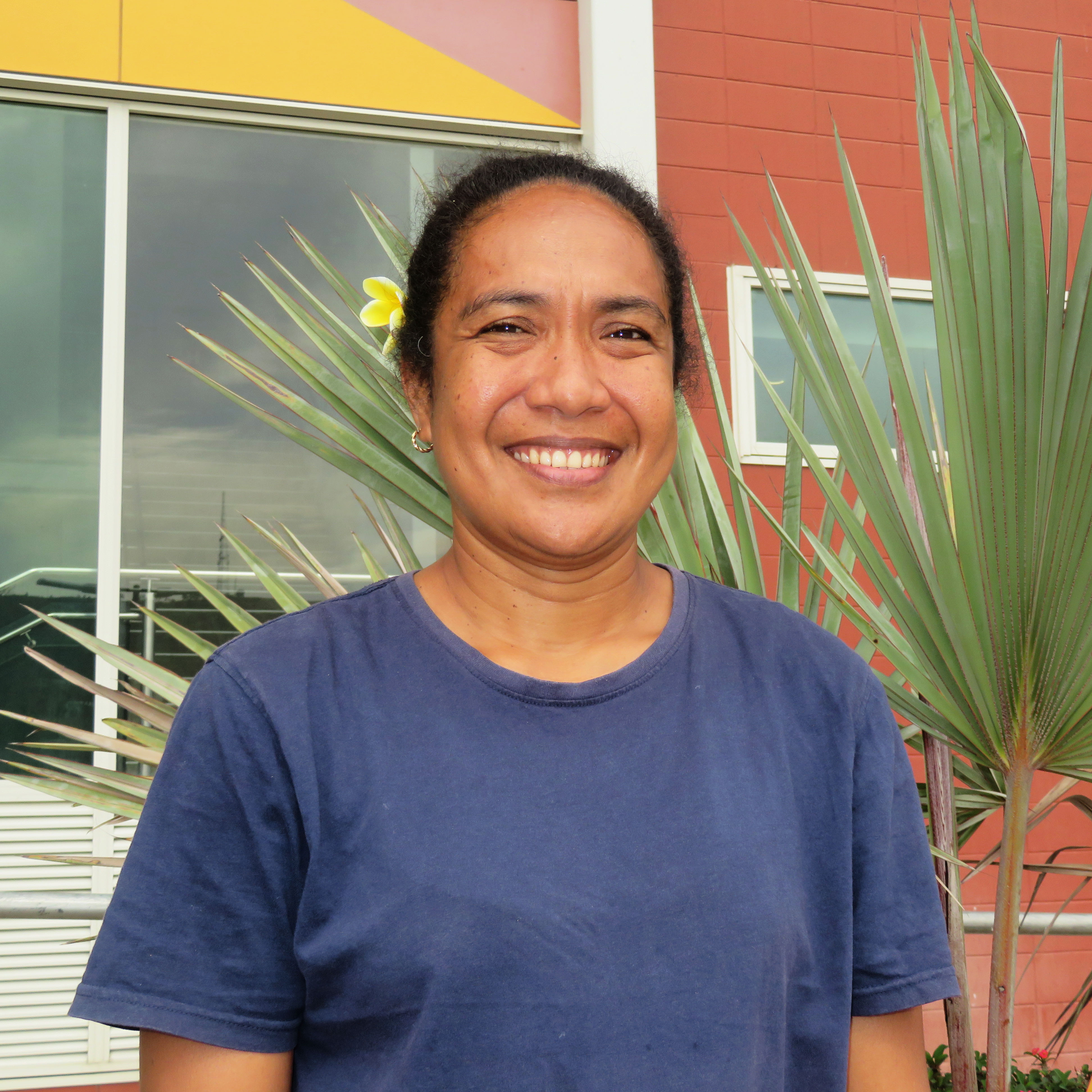A woman in Papua New Guinea smiling