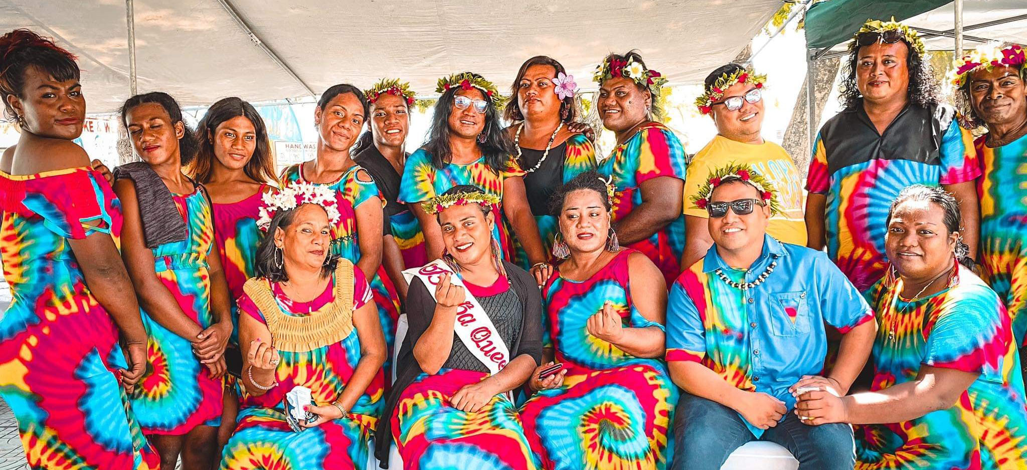 People in Kiribati celebrating pride month