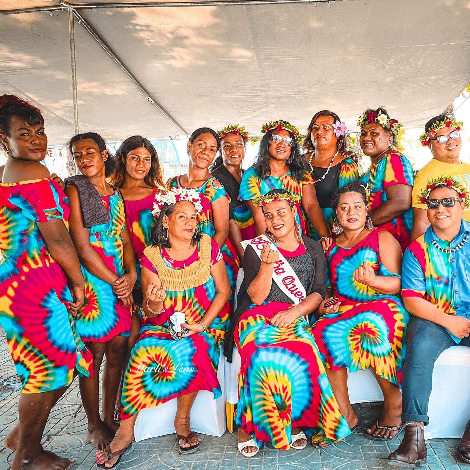 People in Kiribati celebrating pride month