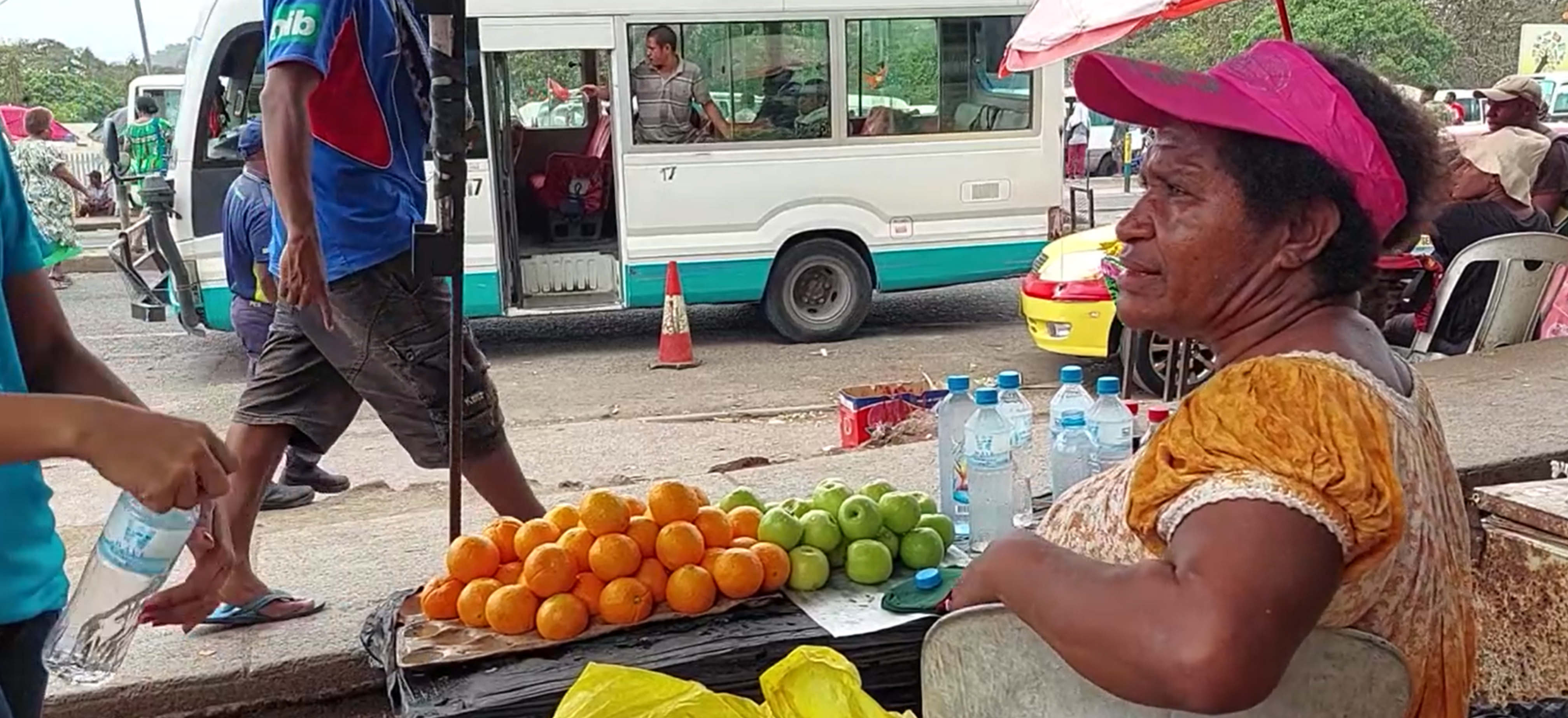 Female market seller in Papua New Guinea