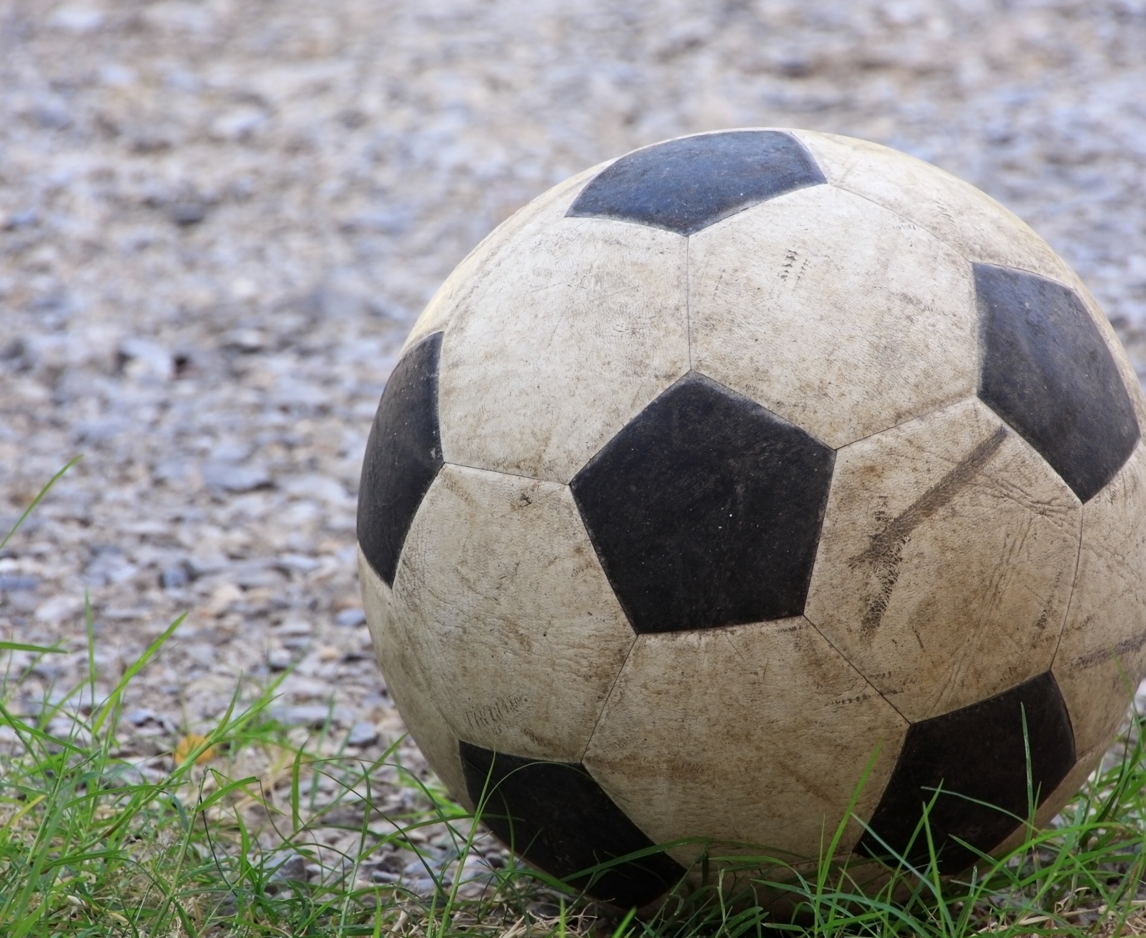 Old soccer ball