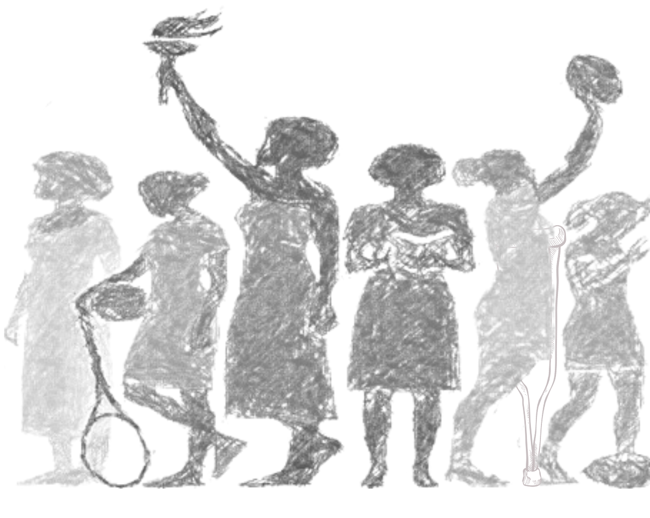 Silhouette of Pacific women leaders in sport 