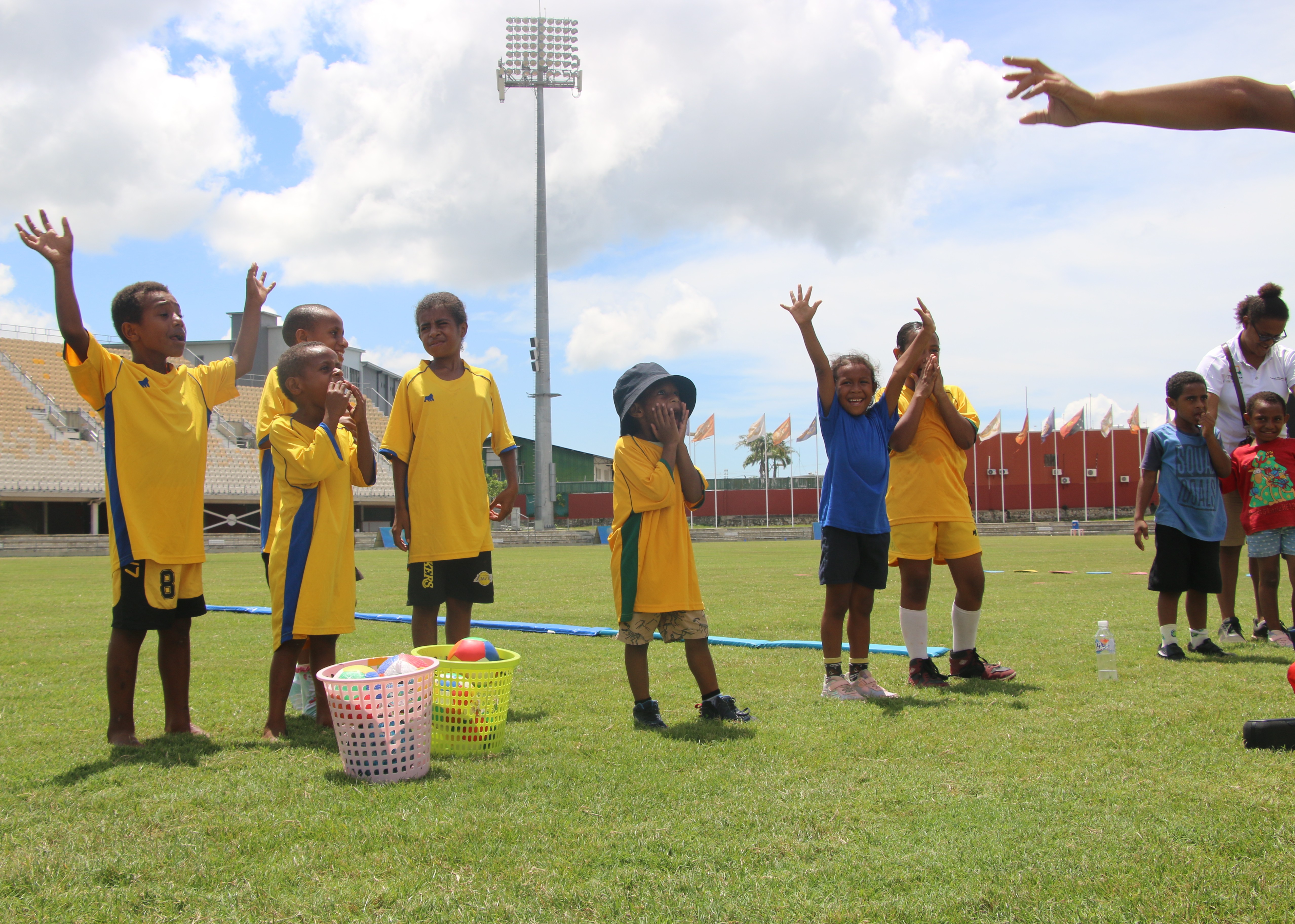 Papua New Guinea Play for Equity Round Four Grant Recipient Special Olympics PNG during a community event.