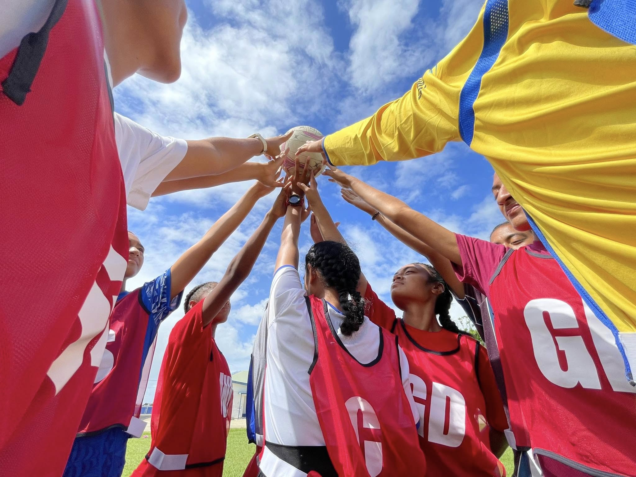 Netball players in Tonga