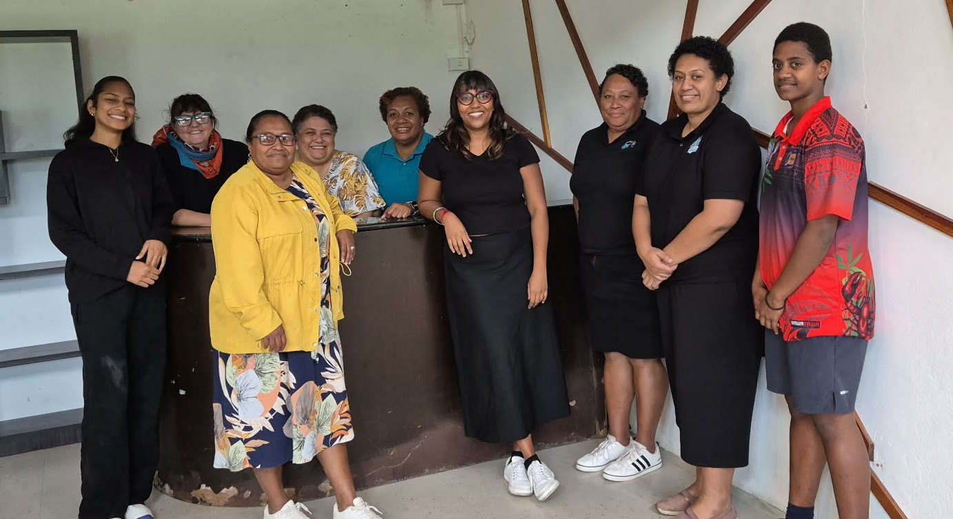 Handball, netball and weightlifting representatives with Team Up GEDSI and Safeguarding Advisor, Roshika Deo (centre) at one of the safeguarding training sessions.
